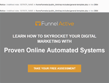 Tablet Screenshot of funnelactive.com